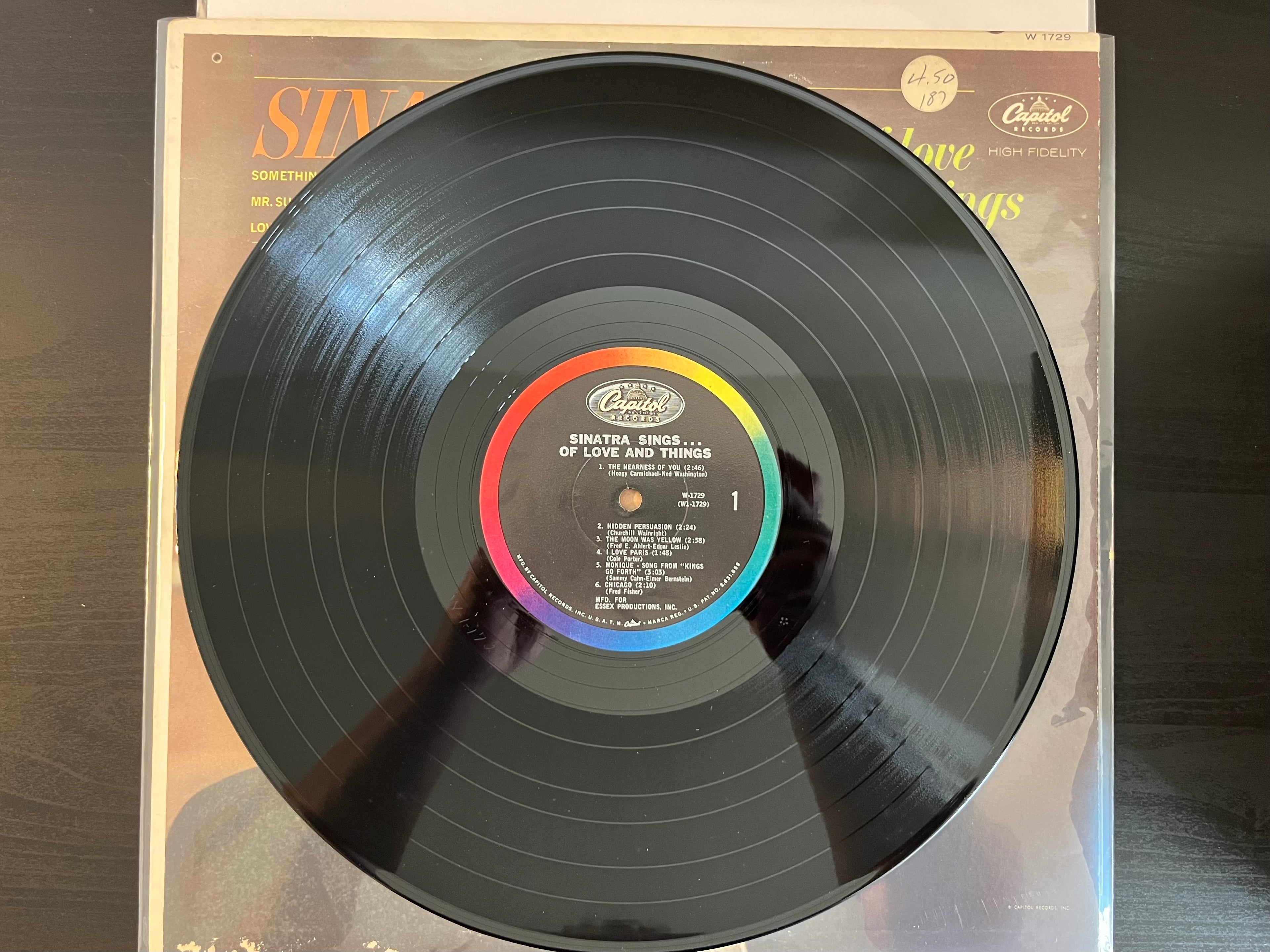 Sinatra Sings...Of Love And Things (1962) - Frank Sinatra W-1729