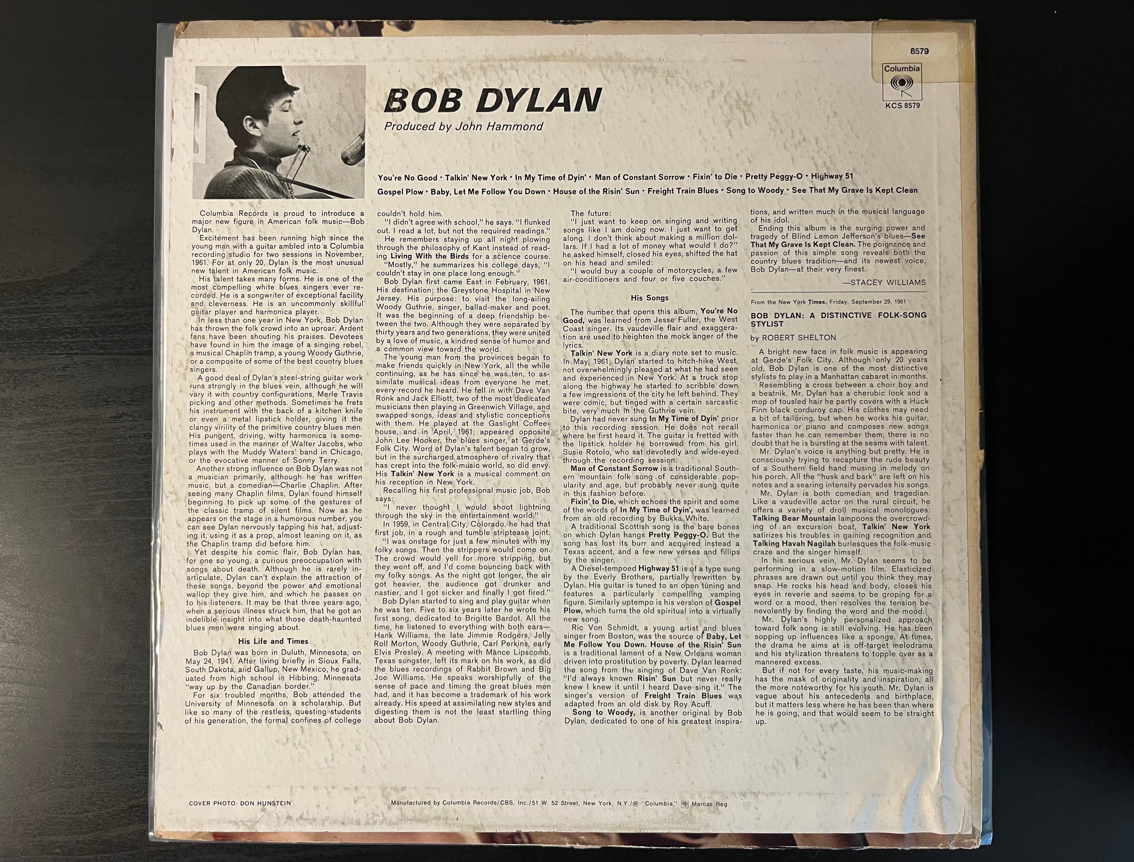 Bob Dylan (1975 Reissue) - Bob Dylan KCS 8579