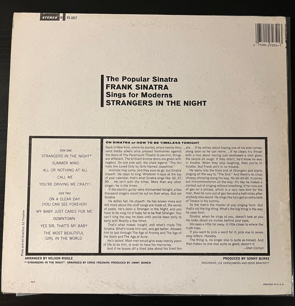 Strangers In The Night (1966)  - Frank Sinatra FS-1017