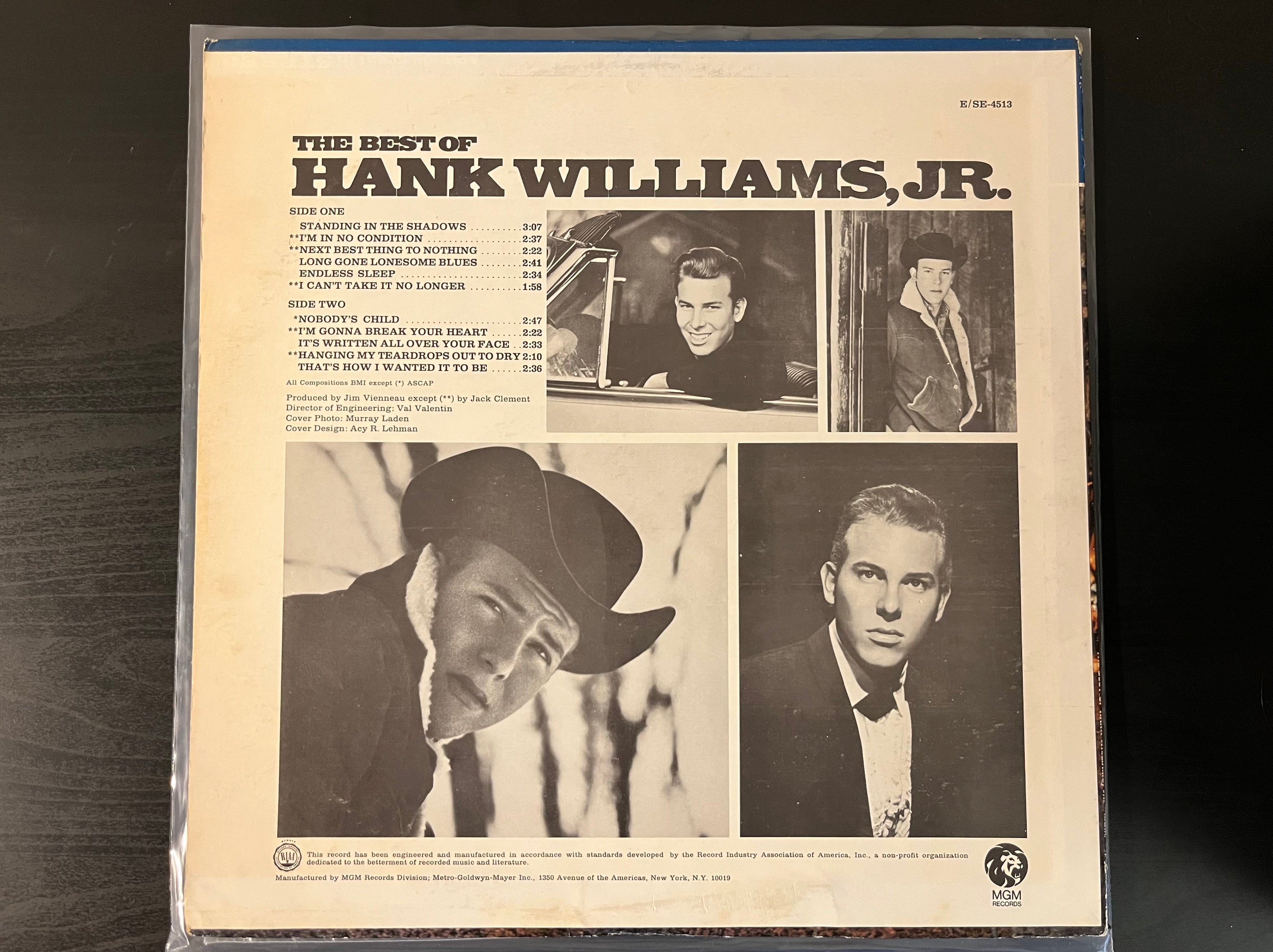The Best Of Hank Williams, JR. (1967) - Hank Williams JR. SE 4513