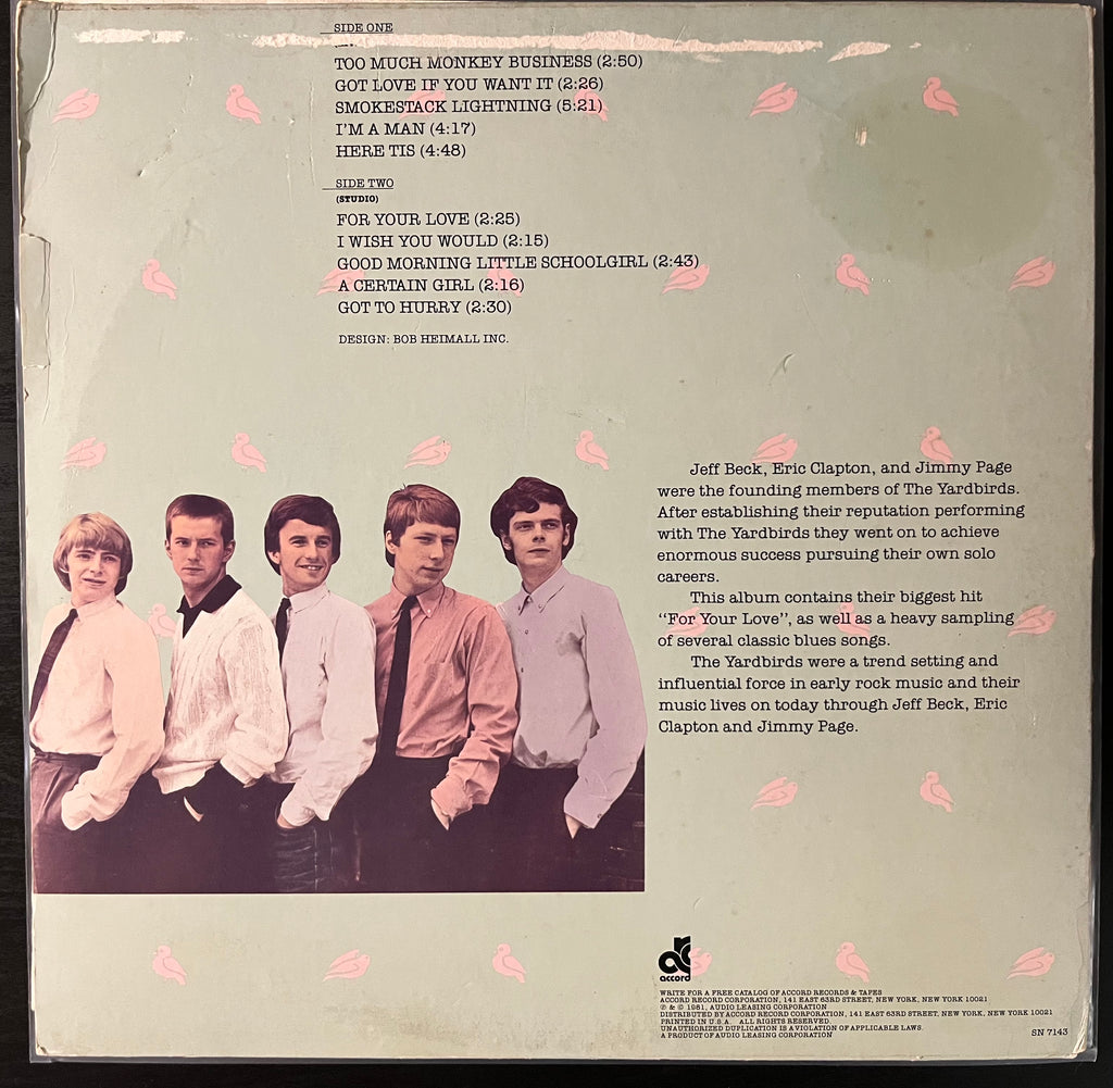 For Your Love (1981) - The Yardbirds SN-7143