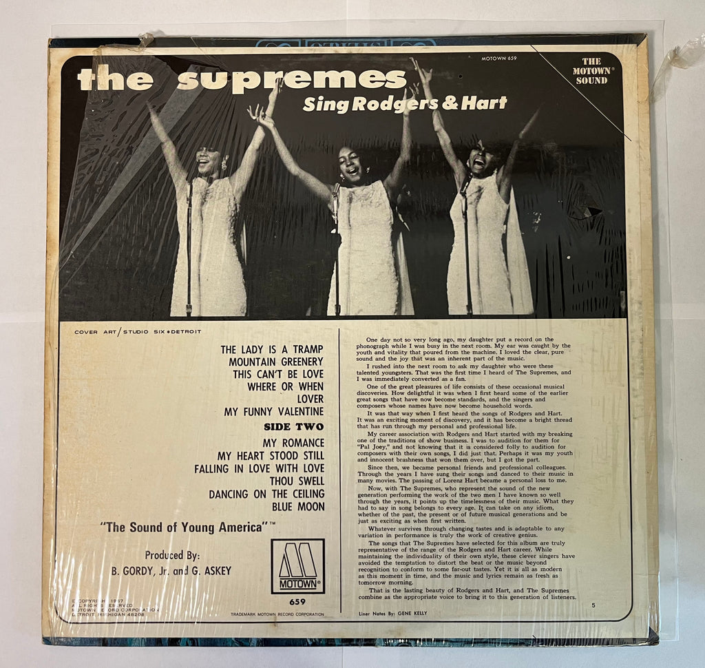 The Supremes Sing Rodger & Hart (1967) - The Supremes MM659