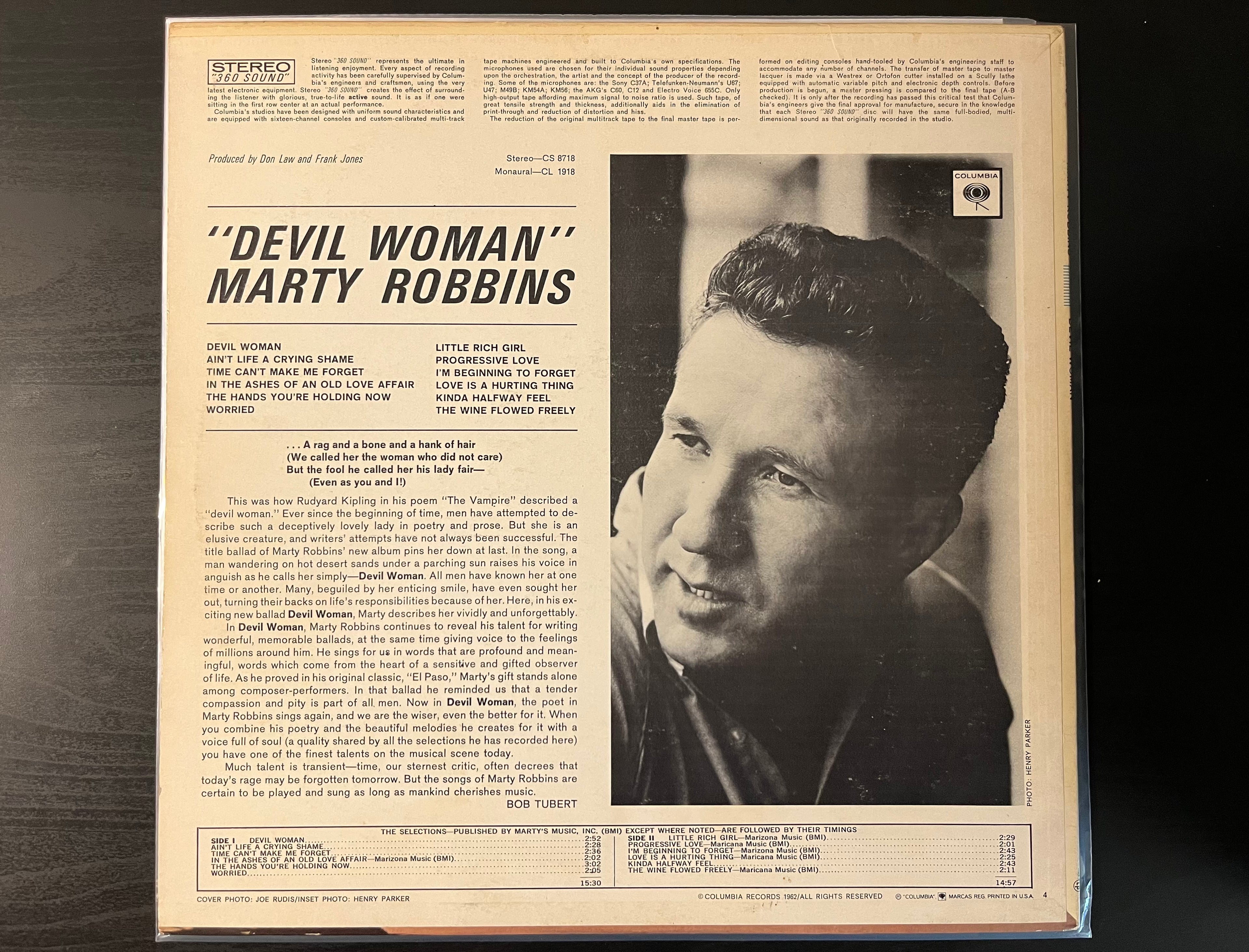 Devil Woman (1962) - Marty Robbins CS 8718