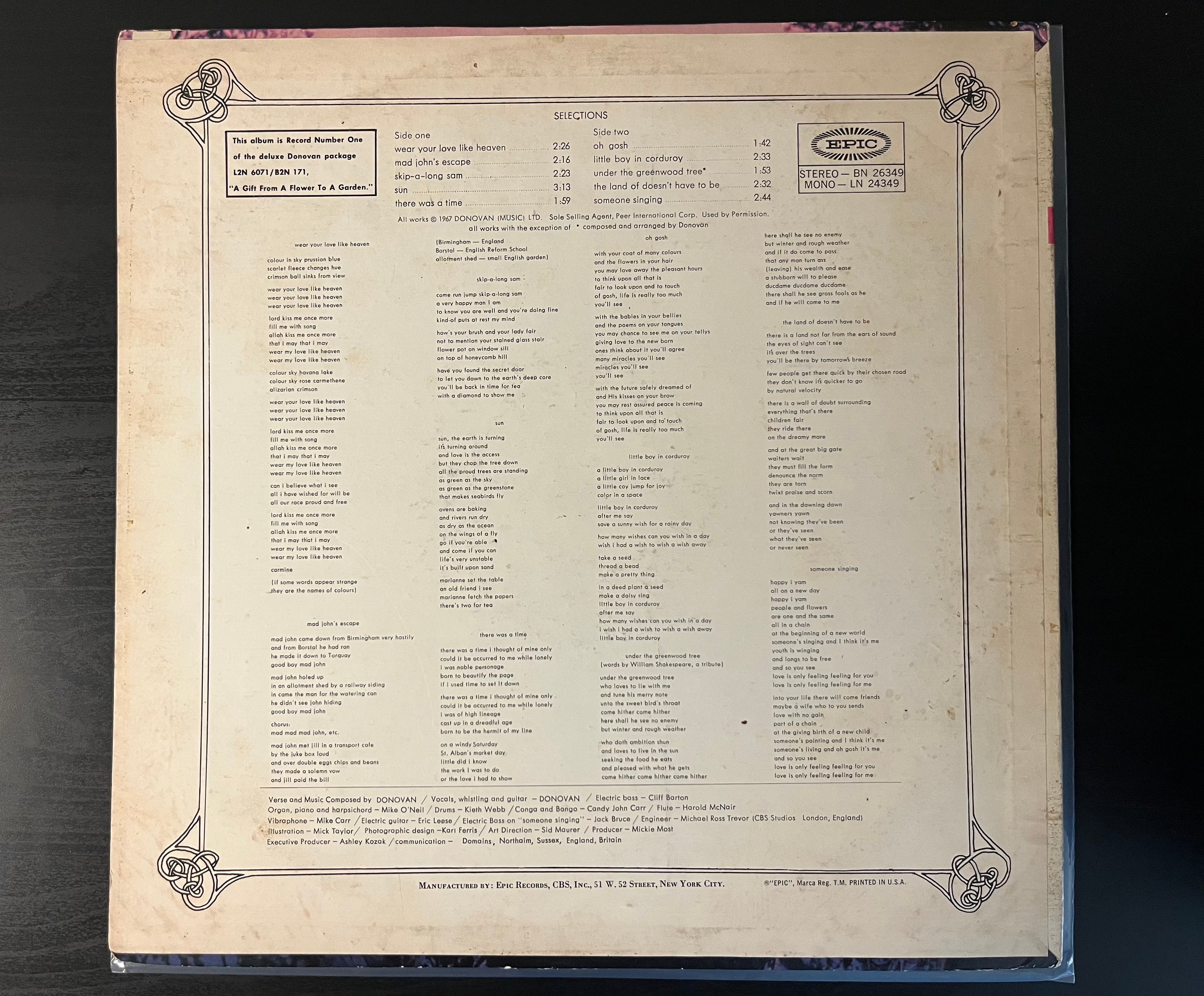 Wear Your Love Like Heaven (1967) - Donovan BN 26349