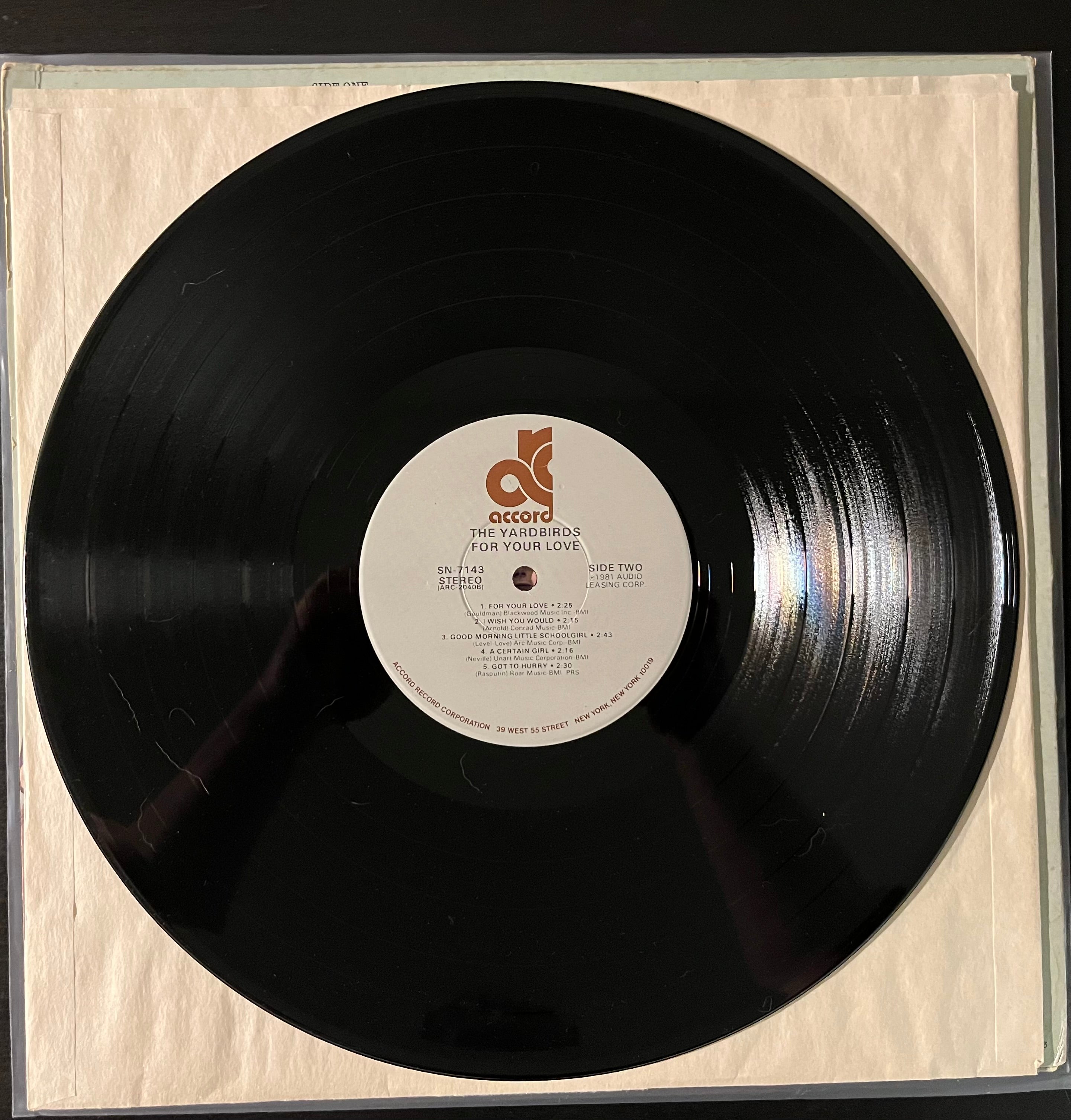 For Your Love (1981) - The Yardbirds SN-7143