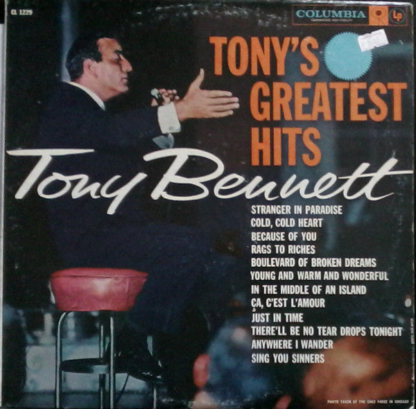 Tony's Greatest Hits (1958) - Tony Bennett CL 1229